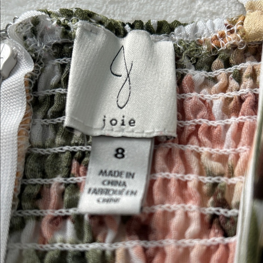 Joie Floral Green and Pink Maxi Dress - Picture 3 of 8